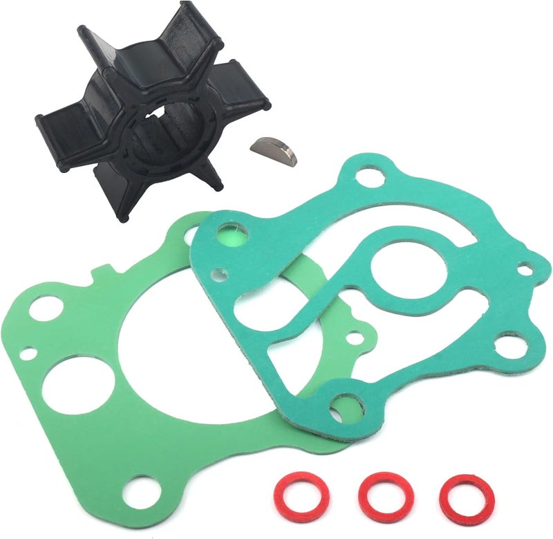 QUICKMARINE 6H3-44352 Marine Water Pump Impeller Service Kit fits Yamaha 2/4 Stroke 40-70 HP Boat Outboard Motor Replacement 6H3-44352-00 697-44352-00 Sierra 18-3069 - Image 1